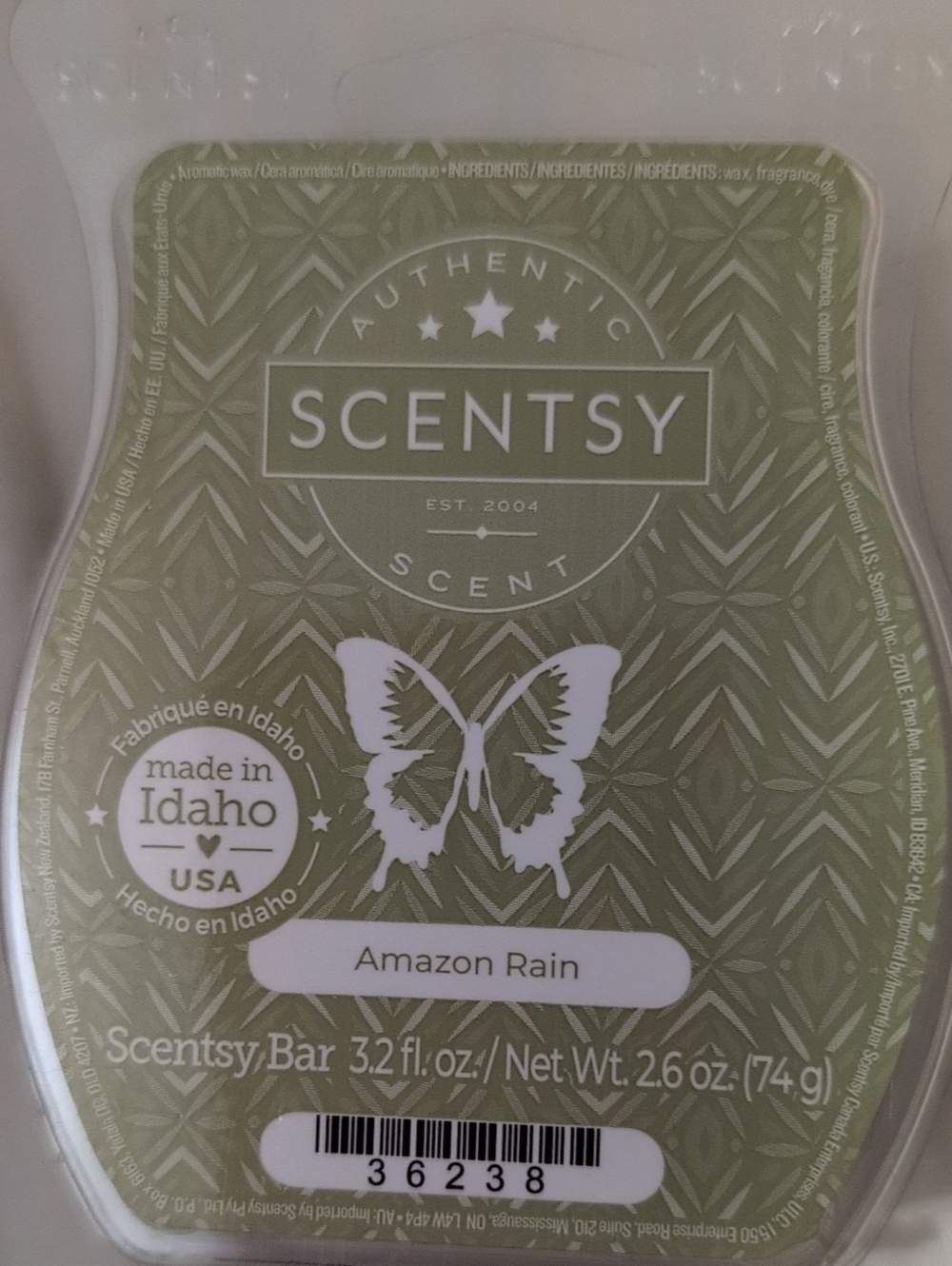 Amazon Rain Wax Bar - Sage Green